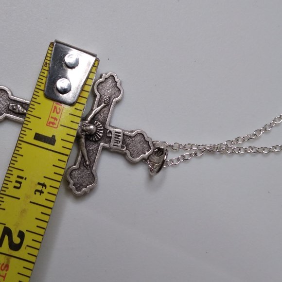 Crucifix Pendant Necklace 27 1/2 Inches - Picture 12 of 14